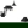 Sockelleuchte Tireno in schwarz, 420mm