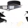 LED Deckenspot Brackx, GU10, chrom, schwarz, 1-flammig