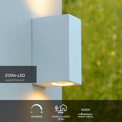 LED Wandleuchte Zora, inkl. LED Leuchtmittel in...