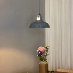 Industrielle Vintage Pendelleuchte Markit in zink,...