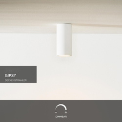 Decken-Aufbaustrahler Gipsy, 140 mm hoch, GU10