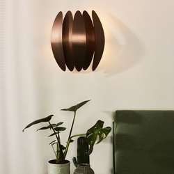 Wandleuchte Vivana, 2 x G9, Kupfer matt