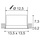 LED Einbauleuchte Verlux, mattweiß, 3000 K, 135 x 135 mm
