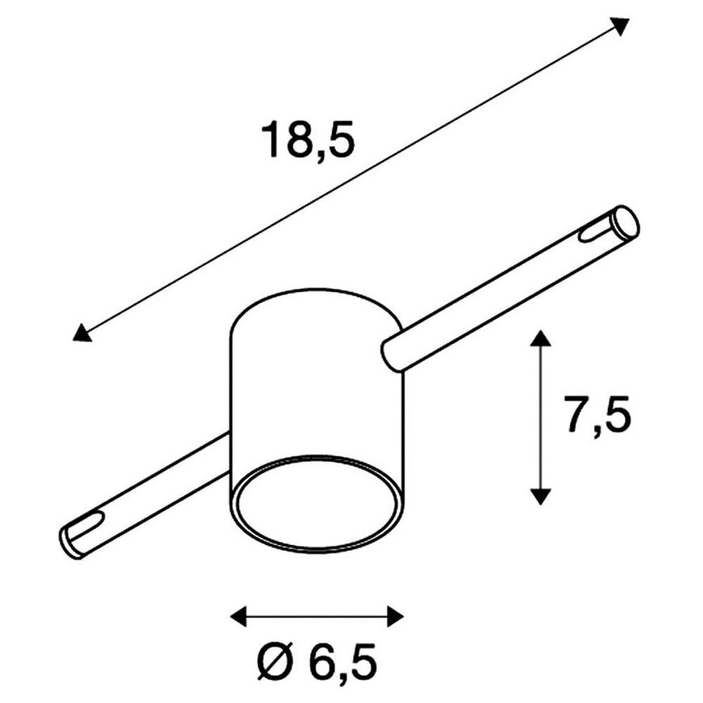 Tenseo Seilsystem, Strahler Comet, teilsatininertes Glas, chrom günstig online kaufen