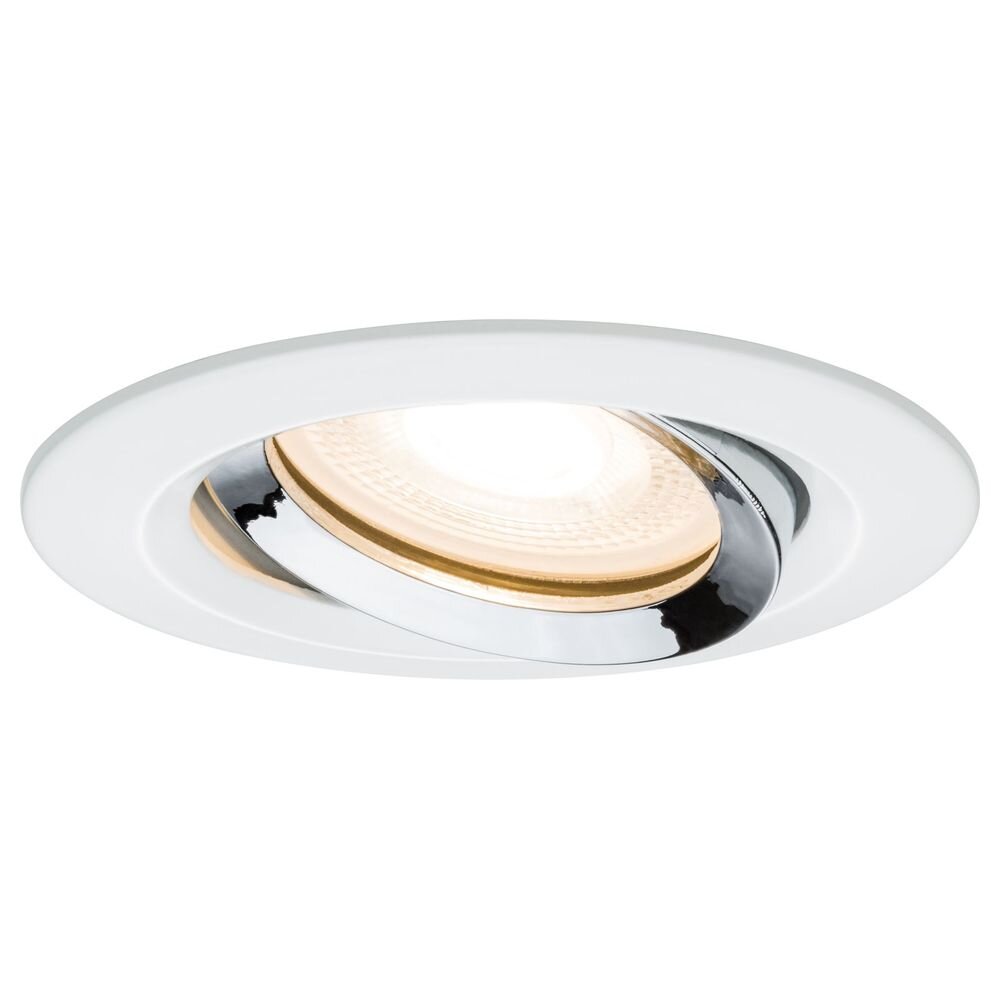 Paulmann LED Einbauleuchte Nova weiß matt, chrom, schwenkbar, GU 10, IP65