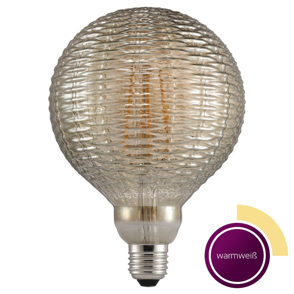 LED Filament Leuchtmittel Avra Bamboo, E27, 2W,130lm, rauchfarben