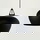 Designer Pendelleuchte Belly, schwarz, E27, 460 mm, by Bonnelycke MDD