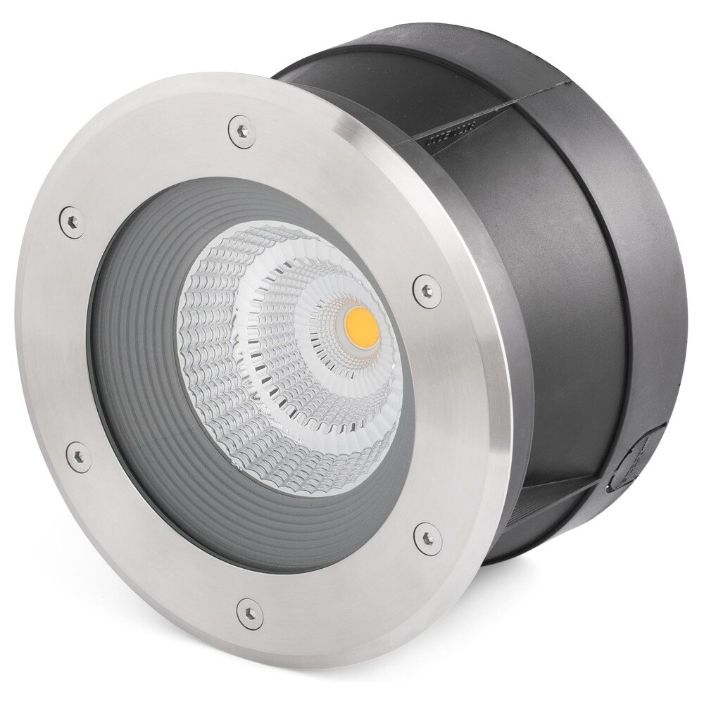 LED Bodeneinbauleuchte Suria aus Aluminium in Silber