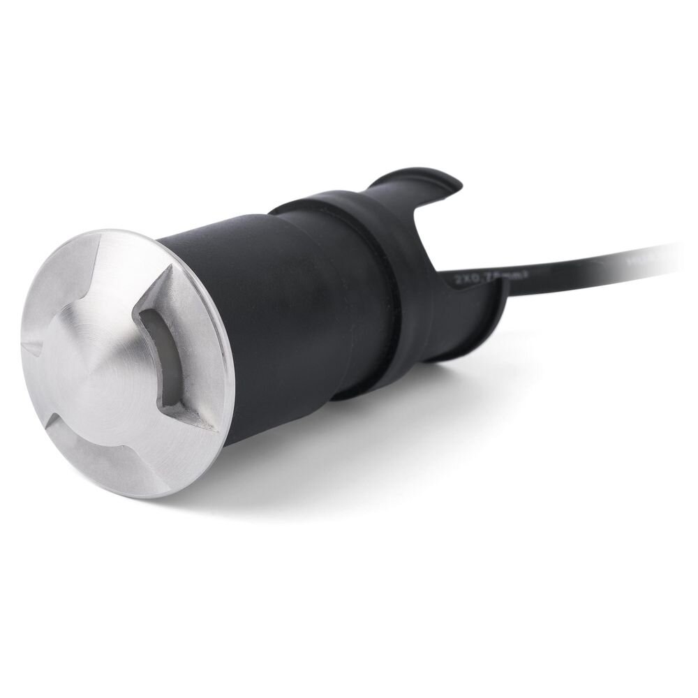 LED Einbaustrahler Kane in Nickel 45mm 3 Lichtaustritte