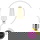 Philips LED Lampe, E27 Globe G93, klar -Filament, warmweiß, nicht dimmbar