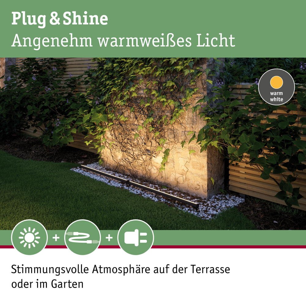 Plug & Shine Kabel IP68 1m Schwarz in schwarz günstig online kaufen