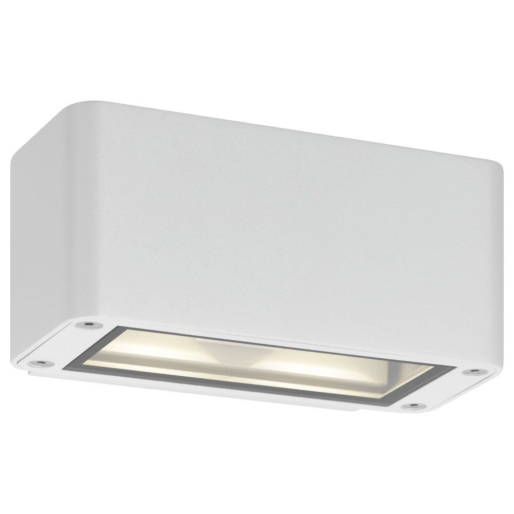 LED Wandleuchte A-344034, Weiß, Aluguss, 4x 3W, 385lm, 3000K, Floatglas, IP54, 65x150x90mm