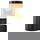 LED Wandleuchte Teo in schwarz