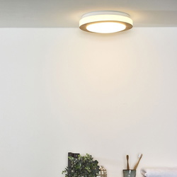 LED Deckenleuchte Dimy aus Stahl mit Deko-Ring in...