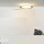 LED Deckenleuchte Dimy aus Stahl mit Deko-Ring in Holzfarben 3000K dimmbar
