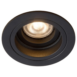 Deckeneinbauspot Embed in schwarz, rund