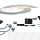 LED Plug & Shine 3er Set Bodeneinbauleuchte in silber warm weiß IP65 70mm