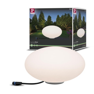 LED Plug & Shine Stein in weiß IP67 warmweiß 24V 350mm | Paulmann  