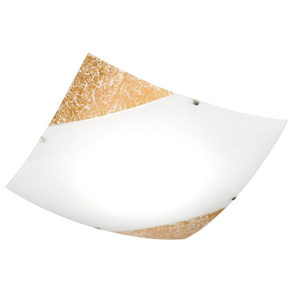 LED Deckenleuchte Nobile in Blattgold und Chrom 19W 1700lm