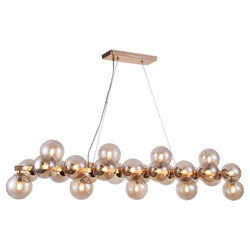 Pendelleuchte Dallas 25-flammig 1235mm gold