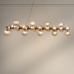 Pendelleuchte Dallas 25-flammig 1235mm gold