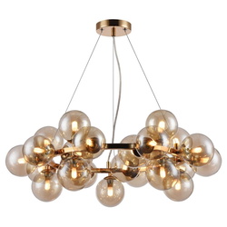 Pendelleuchte Dallas 25-flammig rund 690mm gold