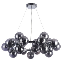 Pendelleuchte Dallas 25-flammig rund 690mm chrom
