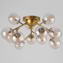 Deckenleuchte Dallas 12-flammig 600mm gold