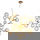 Pendelleuchte Dallas 24-flammig 650mm gold