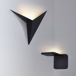LED Wandleuchte Trame schwarz drei Spitzen