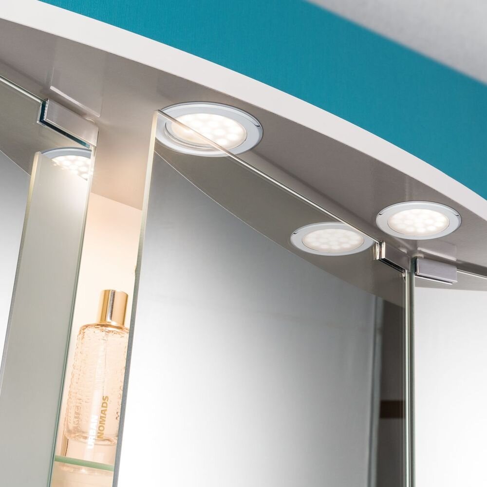 Paulmann Spiegelschrank Wohnzimmer Schlafzimmer Flur LED modern Chrom Aluminium Kunststoff 1-flammig