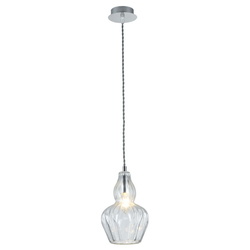 Pendelleuchte Eustoma mit formschönem Glasschirm...
