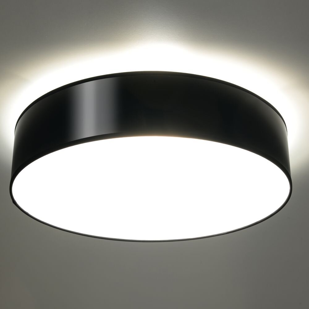 famlights | Deckenleuchte Annalena in Schwarz E27 max. 3 x 60W 450 mm günstig online kaufen