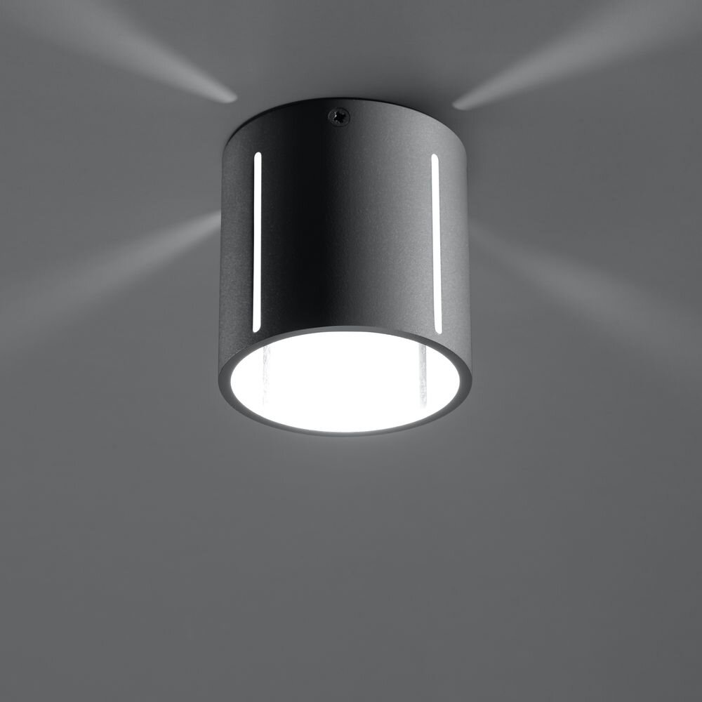 famlights | Deckenleuchte Yannis aus Aluminium in Schwarz G9 1 x 40 W günstig online kaufen