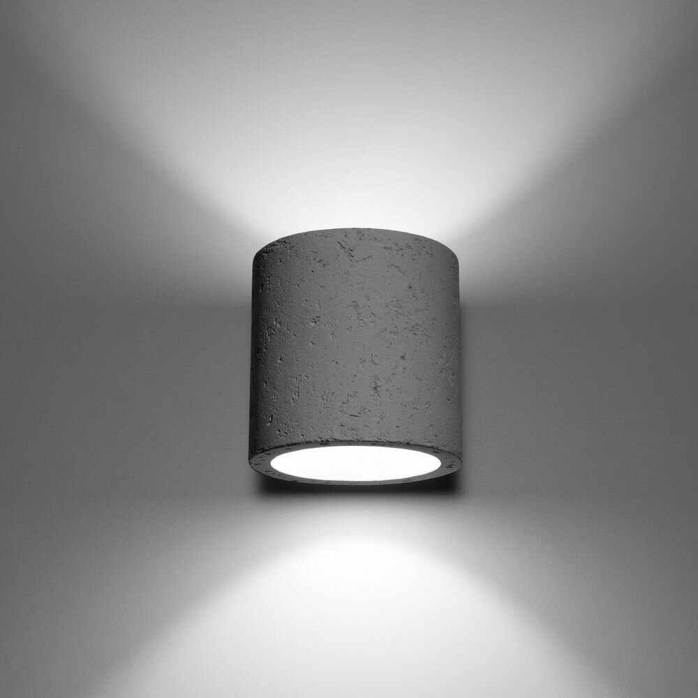 famlights | Wandleuchte Christina aus Beton in Weiß G9 1 x 40 W