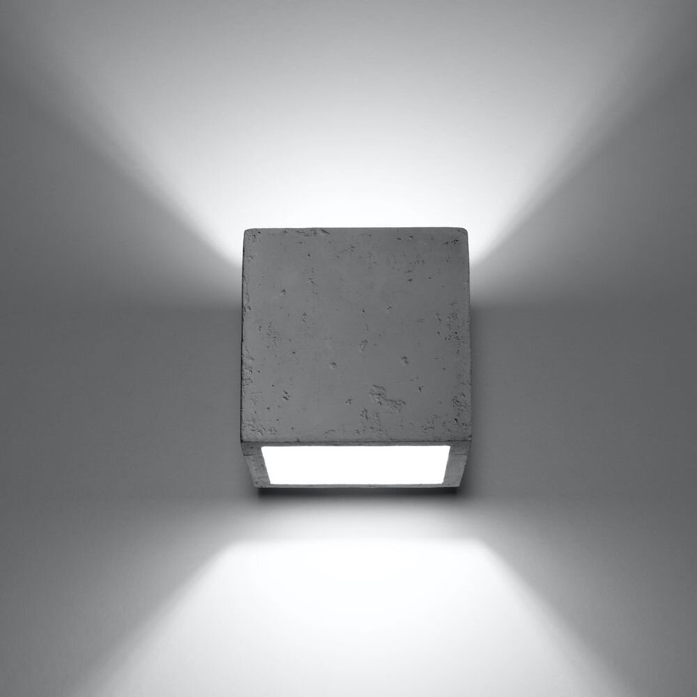 famlights | Wandleuchte Luis aus Beton in Grau G9 1 x 28 W günstig online kaufen