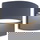 LED Wandleuchte Lotus in Anthrazit W 500lm IP54