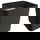 LED Wandleuchte Dodd in Anthrazit W 540lm IP54 eckig