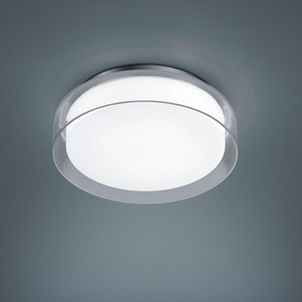 LED Deckenleuchte Olvi in Chrom 12W 1020lm IP44 300x90mm