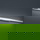 LED Wandleuchte Argo in Chrom 12W 850lm IP44 800mm