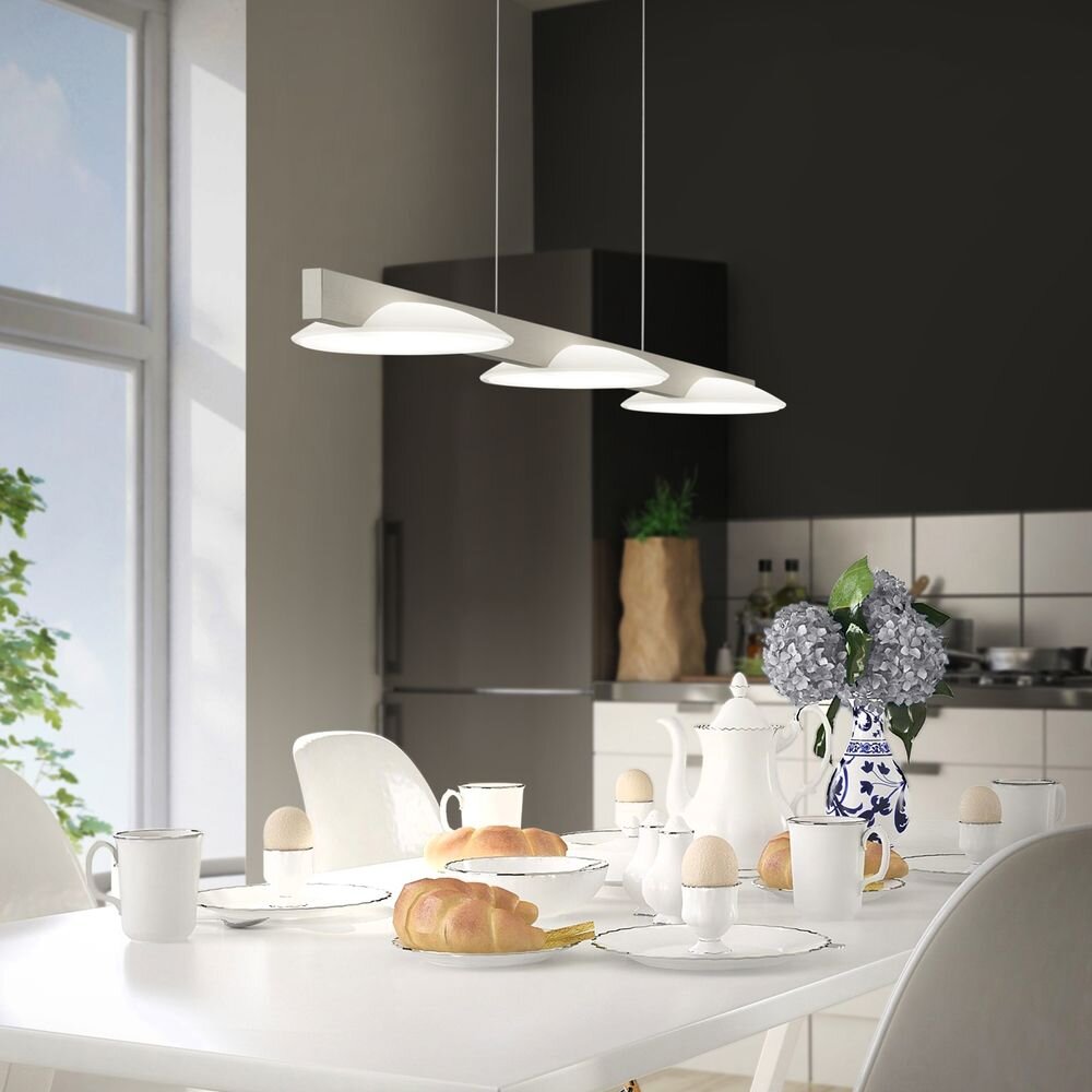 LED Pendelleuchte Pole in Nickel-matt 3x 9W 3x 1365lm 1005mm