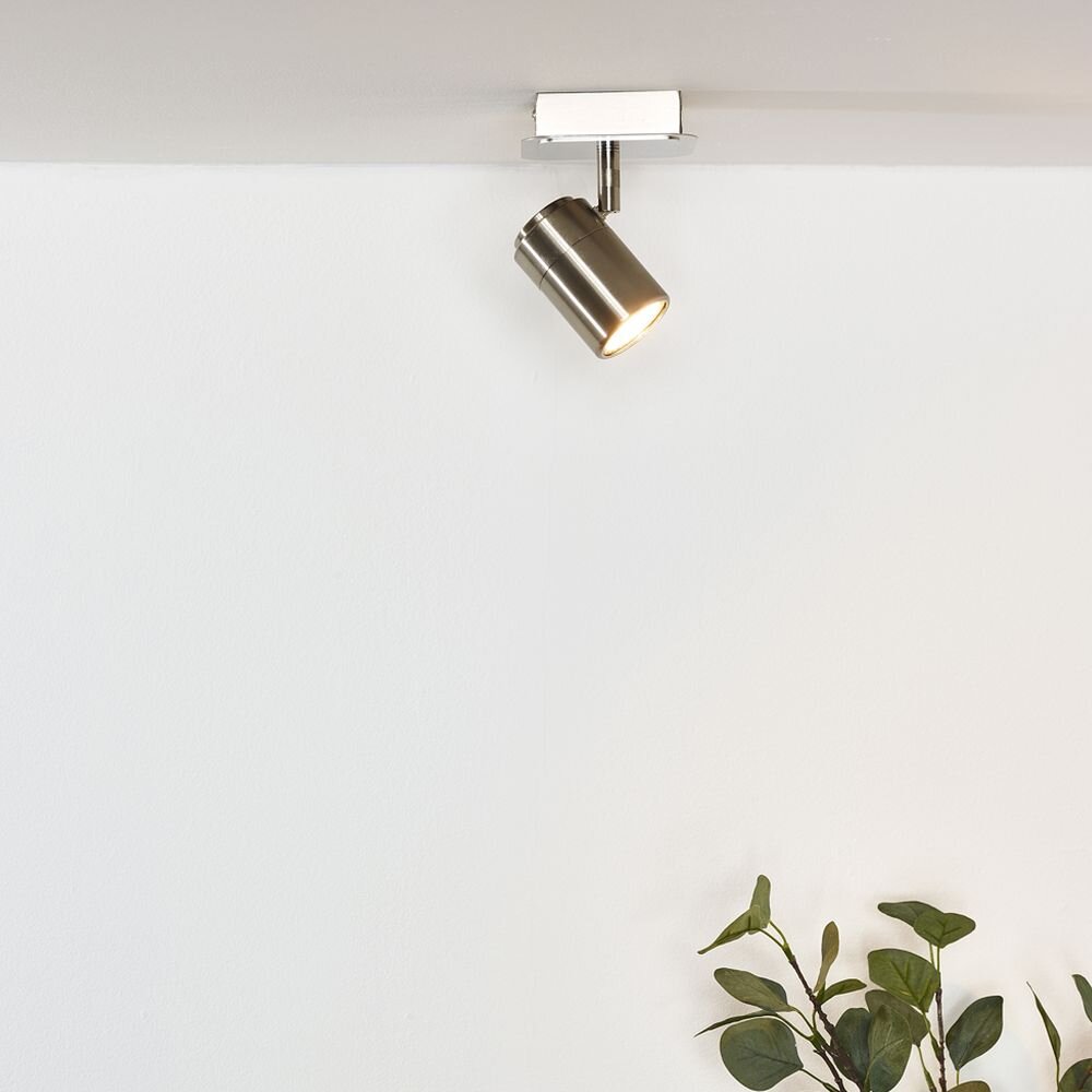 LED Deckenleuchte Lennert in Chrom-Matt GU10 5W 320lm