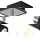 LED Deckenleuchte Lennert in Schwarz und Chrom-Matt GU10 5W 320lm