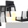 Wandleuchte Matslot in Schwarz E27 305x165x180mm