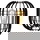 Tischleuchte Reda in Schwarz E27 220mm