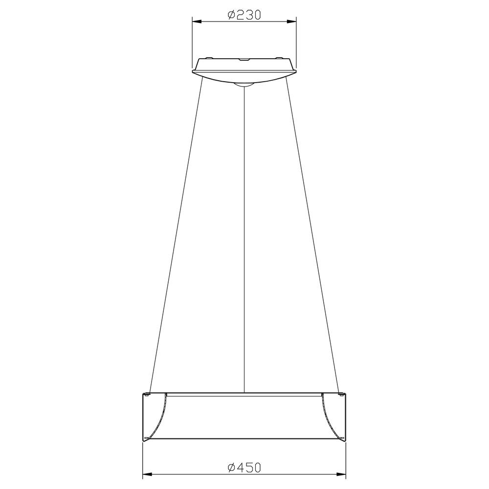 LED Pendelleuchte Sculptoris 45 in Weiß-Matt 26W 1300lm 4000K günstig online kaufen