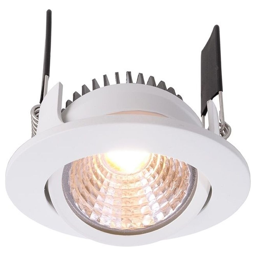 LED Deckeneinbauleuchte COB68 in Weiß 5W 350mA Rund 2700K günstig online kaufen