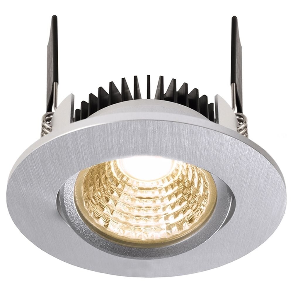 LED Deckeneinbauleuchte COB68 in Silber 6W 350mA Rund 2700K günstig online kaufen