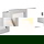 LED Wandeinbauleuchte Frame Curve in Grau 3,1W 100lm
