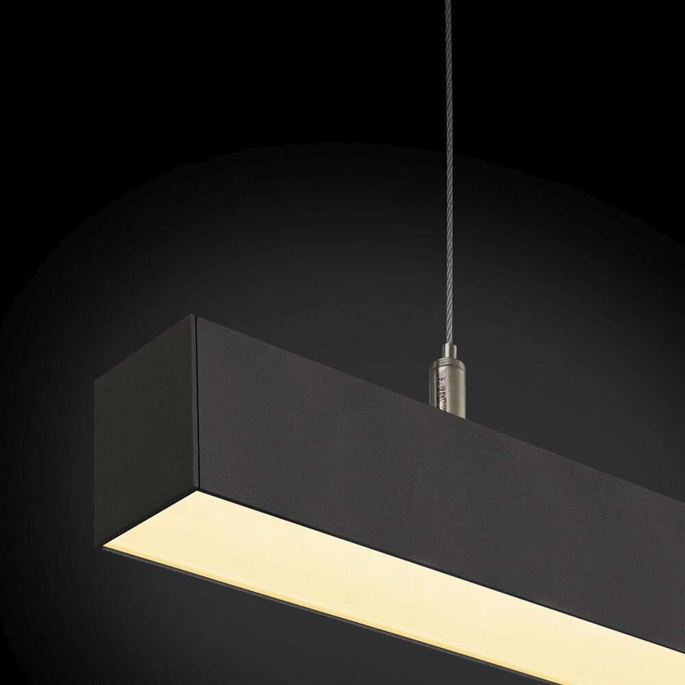 LED Pendelleuchte Q-Line Dali Single in Schwarz 47W 3700lm günstig online kaufen